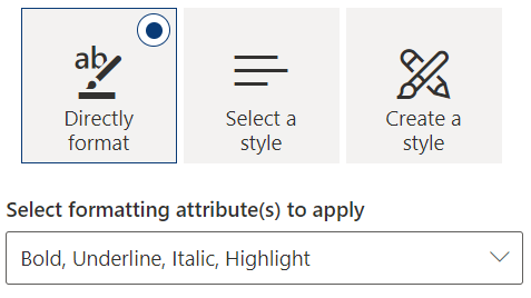 Index Generator format options